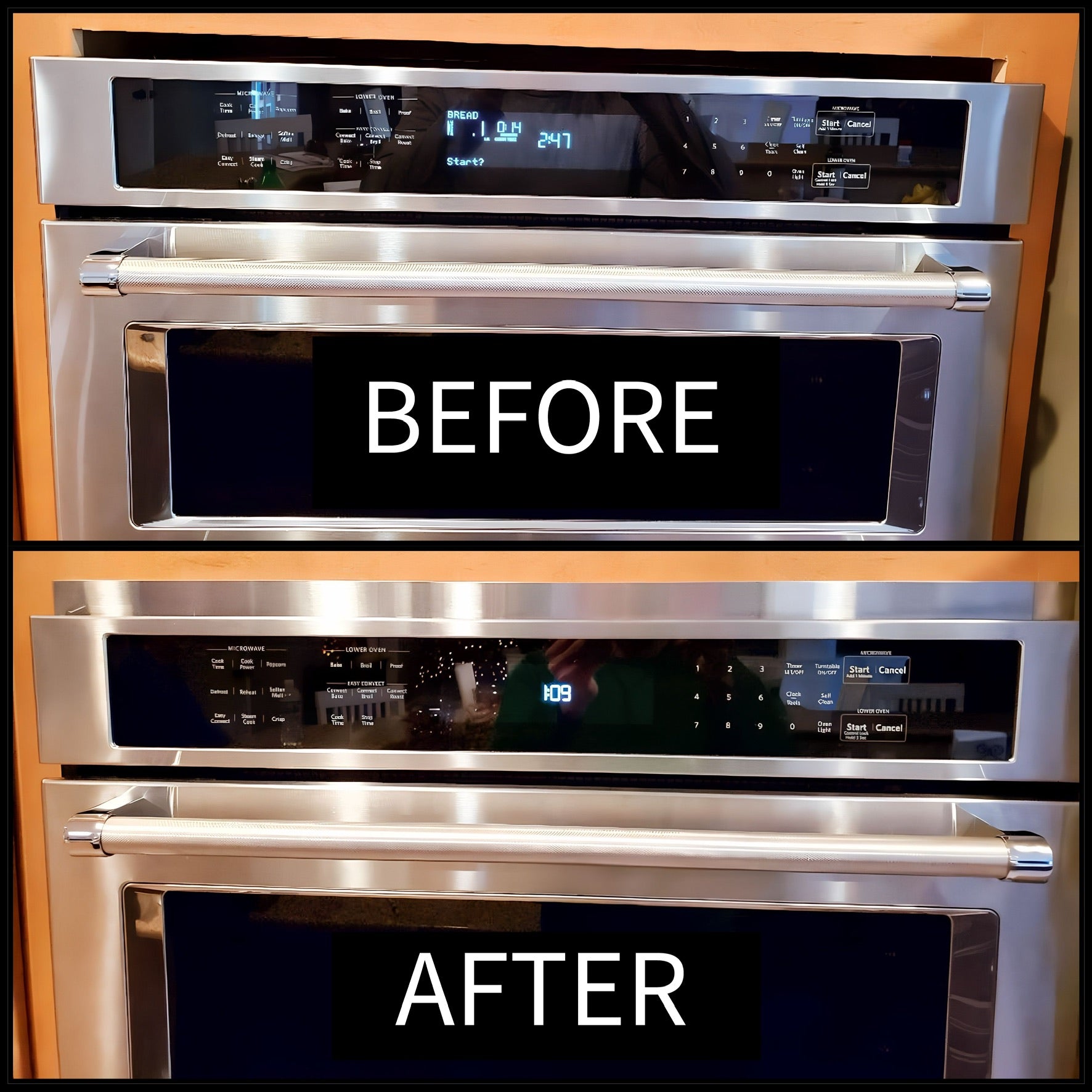 Universal Single & Double Wall Oven Retrofit Stainless Steel Finishing Gap Trim Strip