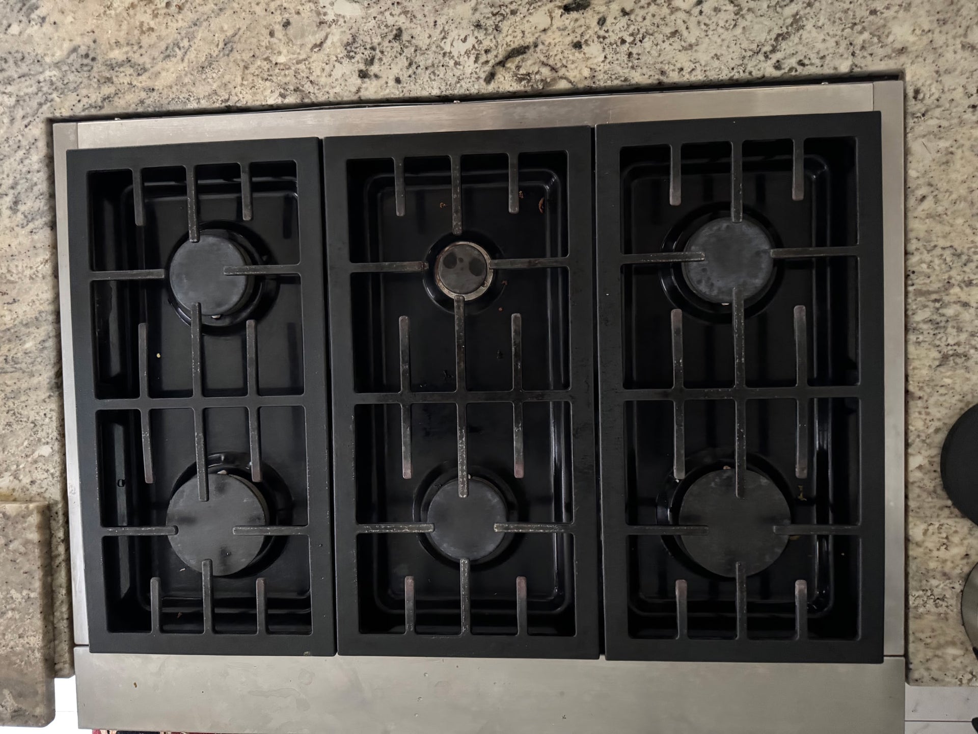 Custom 36" Stainless Steel Stove Perimeter Trim | Three Sided with Radius Corners and Open Front Ends