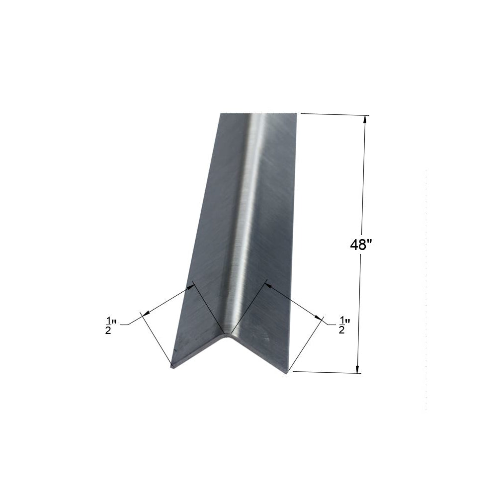 Brushed 304 Stainless Steel Corner Guards, 20ga, 48in Long