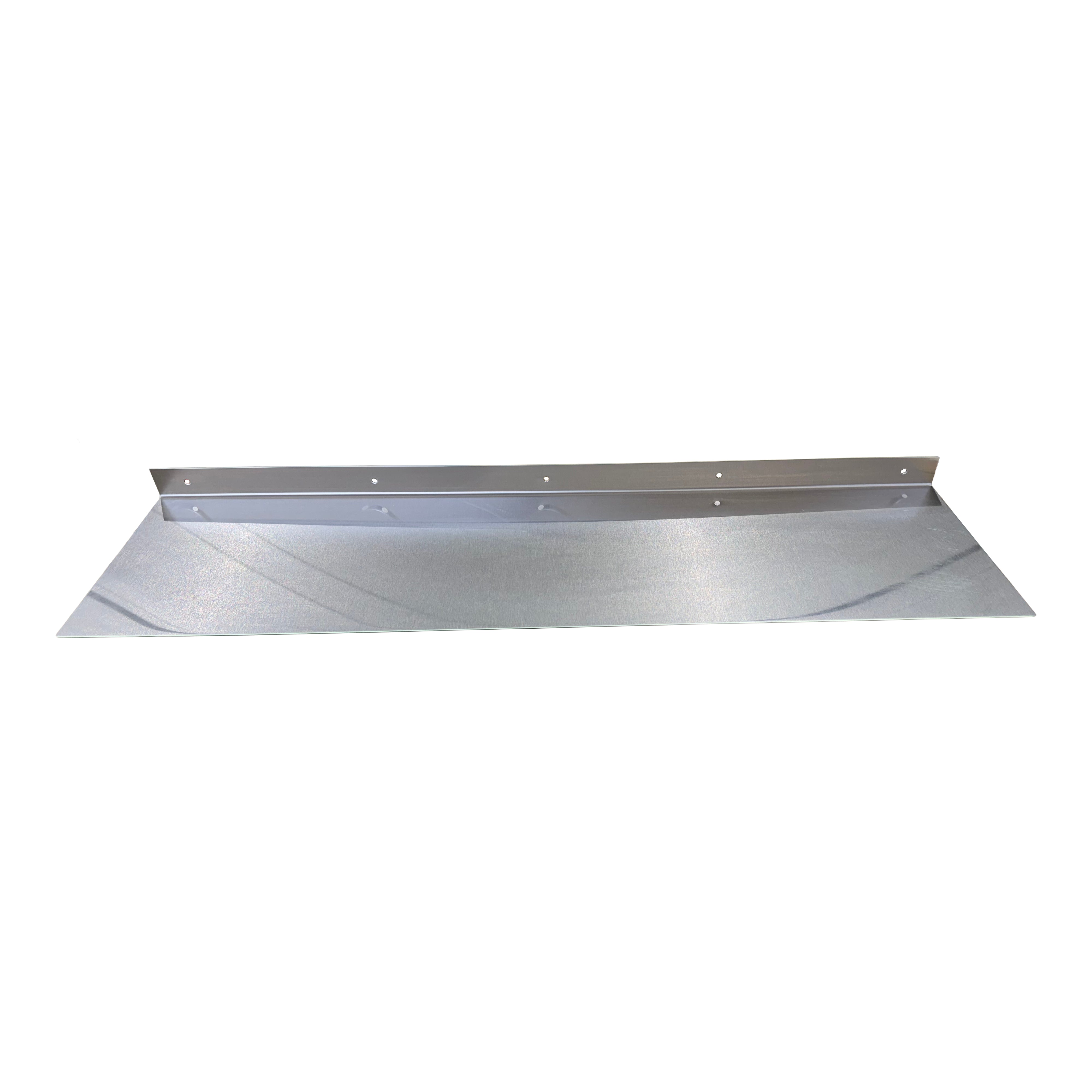 Heavy-Duty Brushed Stainless Steel Tech Shelf with Up-Flange (16ga 304)