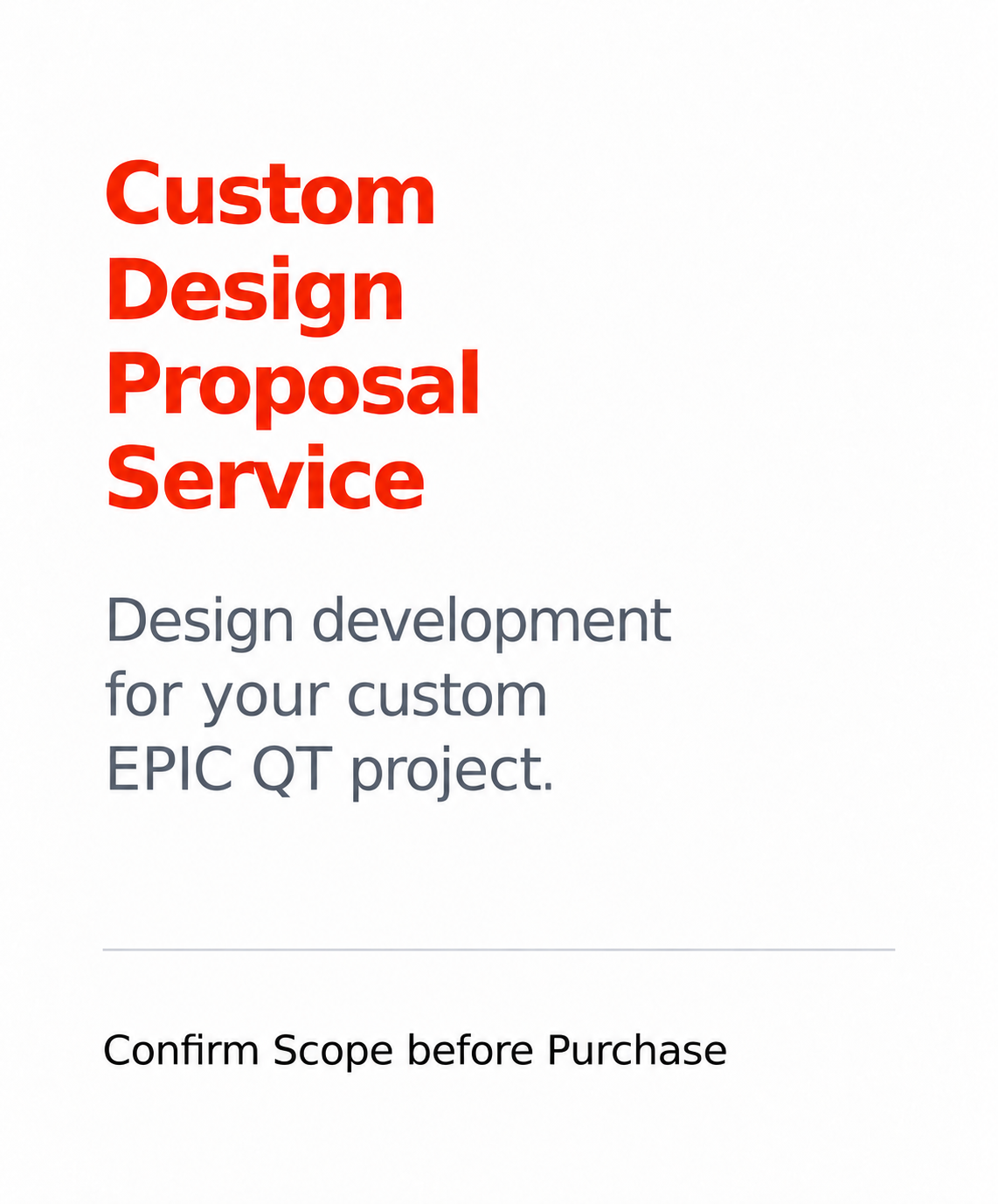 Custom Design Proposal Service