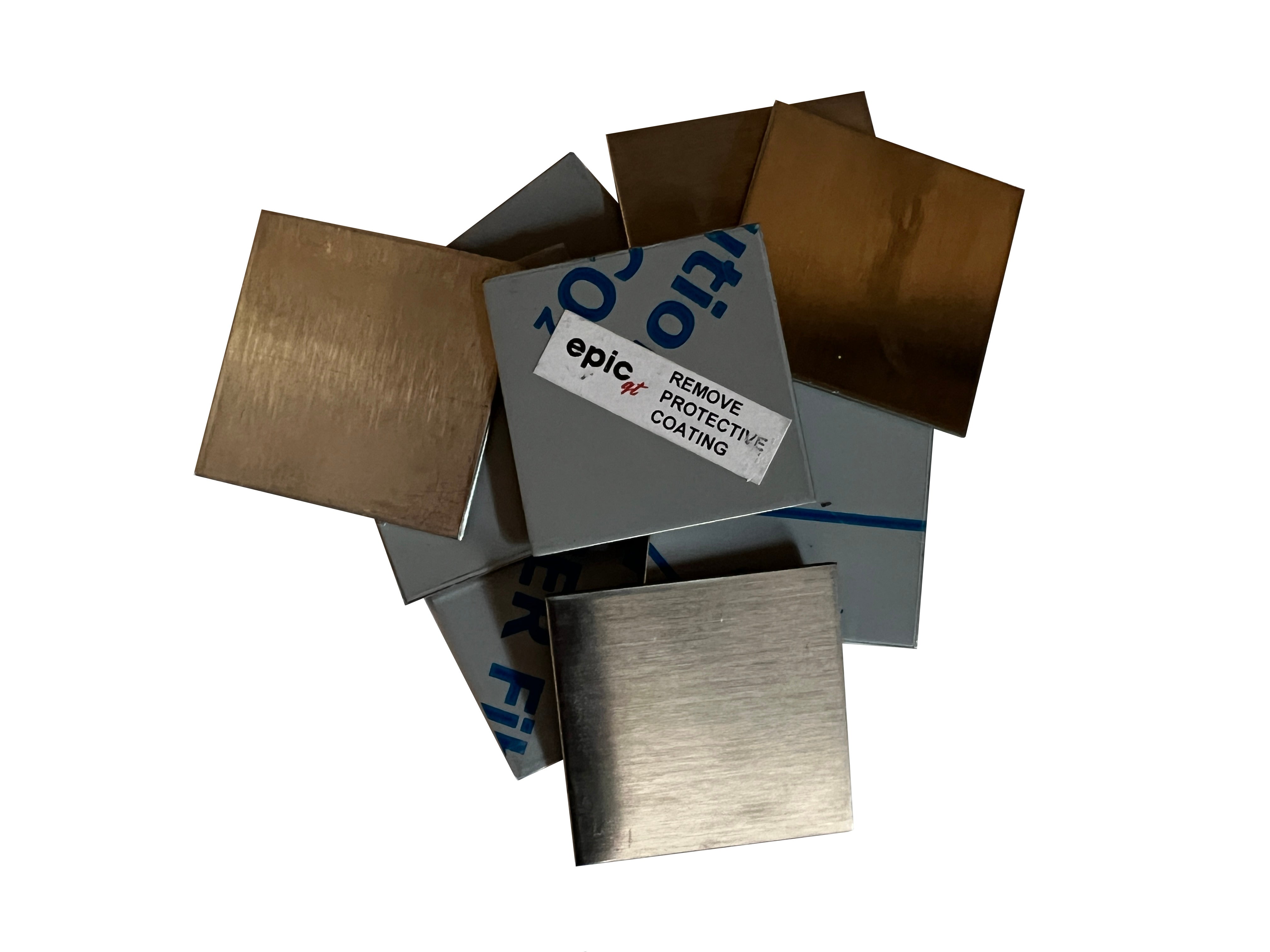 Weld On Post Caps, 16ga Grade 304 Stainless Steel Brushed Finish 2" x 2" x .06" (10pcs)