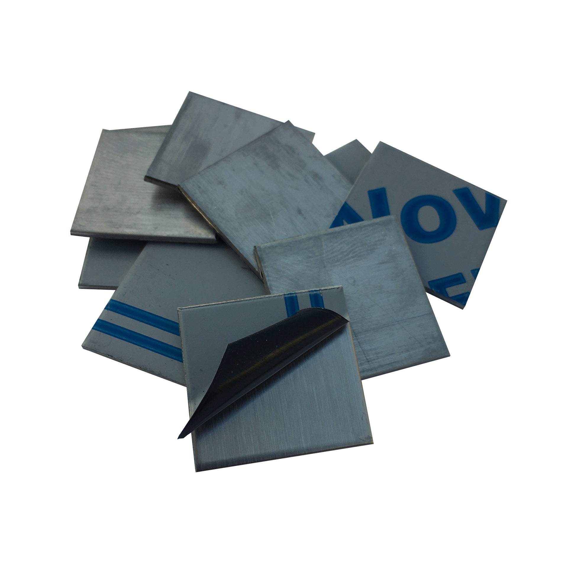 Weld On Post Caps, 16ga Grade 304 Stainless Steel Brushed Finish 1" x 1" x .06" (10pcs)