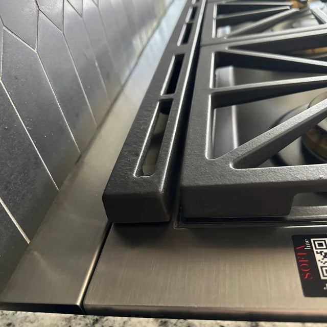 Universal Stovetop Extension Cover J Trim for Stove Retrofitting and Covering Utility Connections