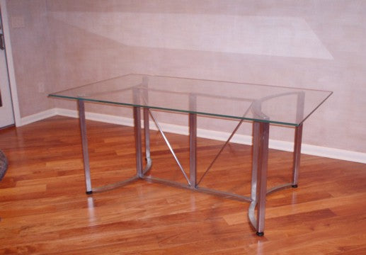 Custom 304 Stainless Steel Dinning Room Table Frame - Gallerstein